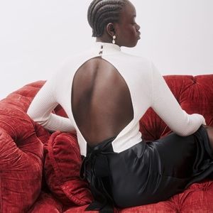 Reformation Osteria Open Back Sweater